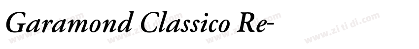 Garamond Classico Re字体转换 Garamond Classico Re字体转换